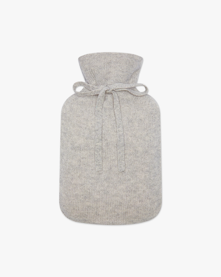 Hot Water Bottle Cover - Light Grey Cashmere