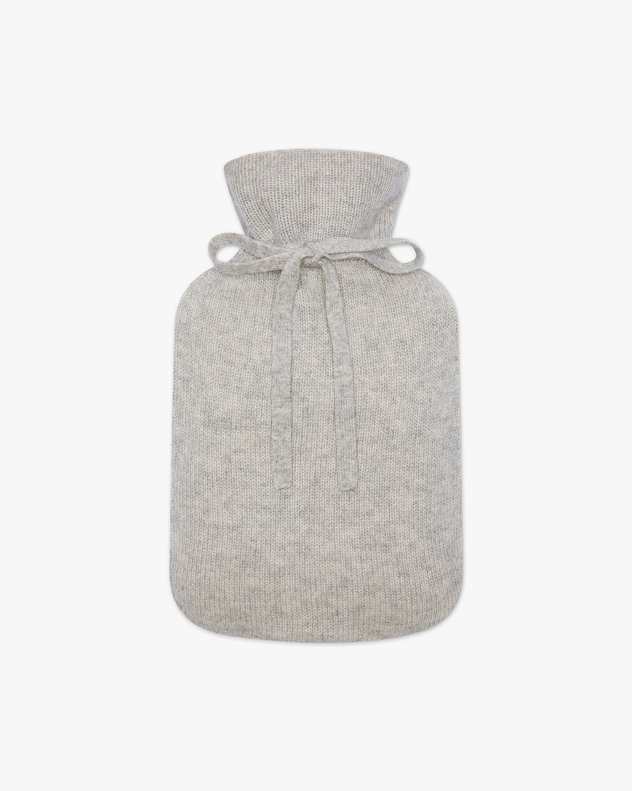 Hot Water Bottle Cover - Light Grey Cashmere