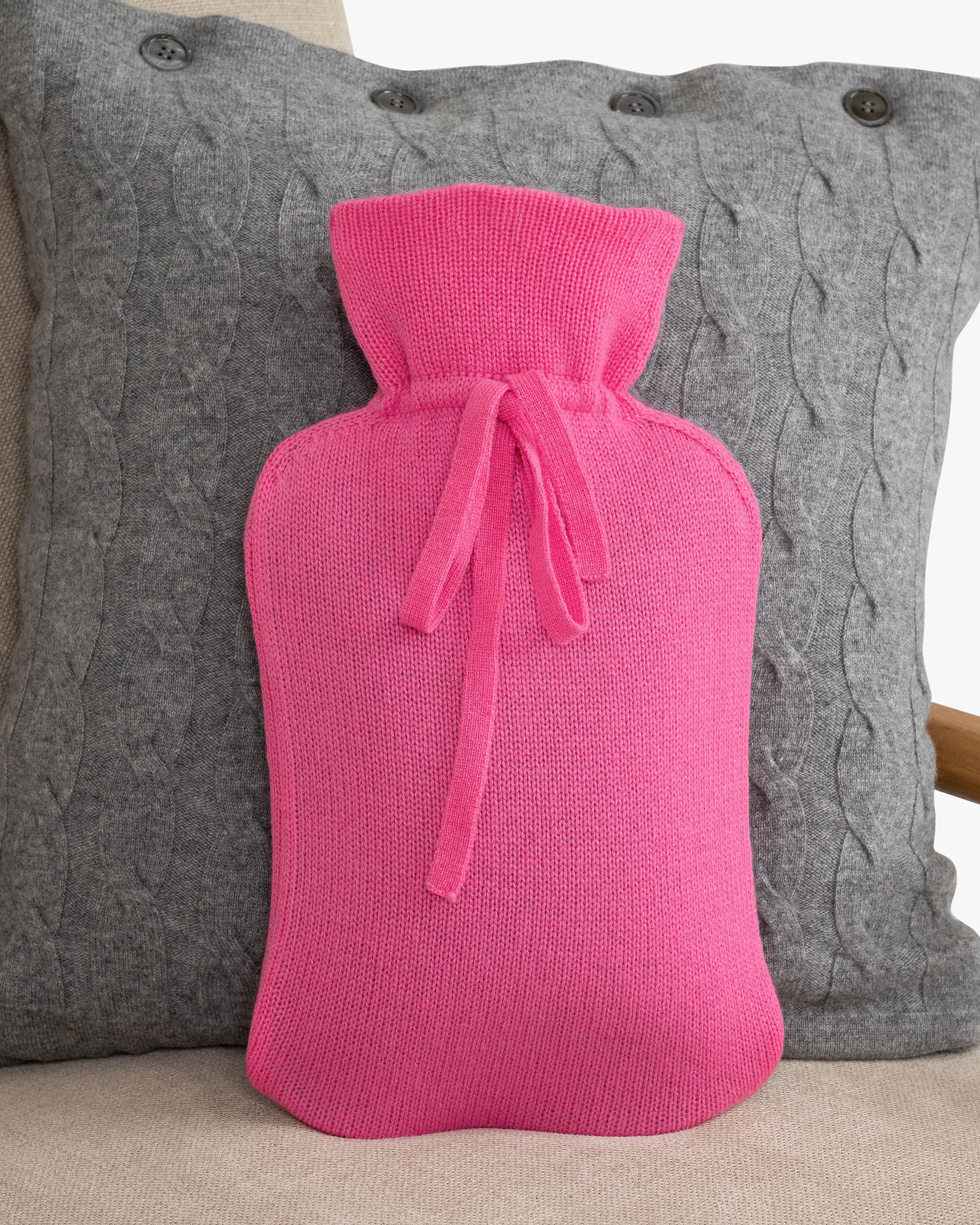 Hot Water Bottle Cover - Fuchsia Cashmere