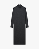 Liv Mock Neck Kleid - Dunkelgrau