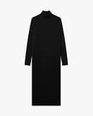 Liv Mock Neck Kleid - Schwarz