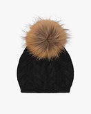 Pom-Pom Hat - Black