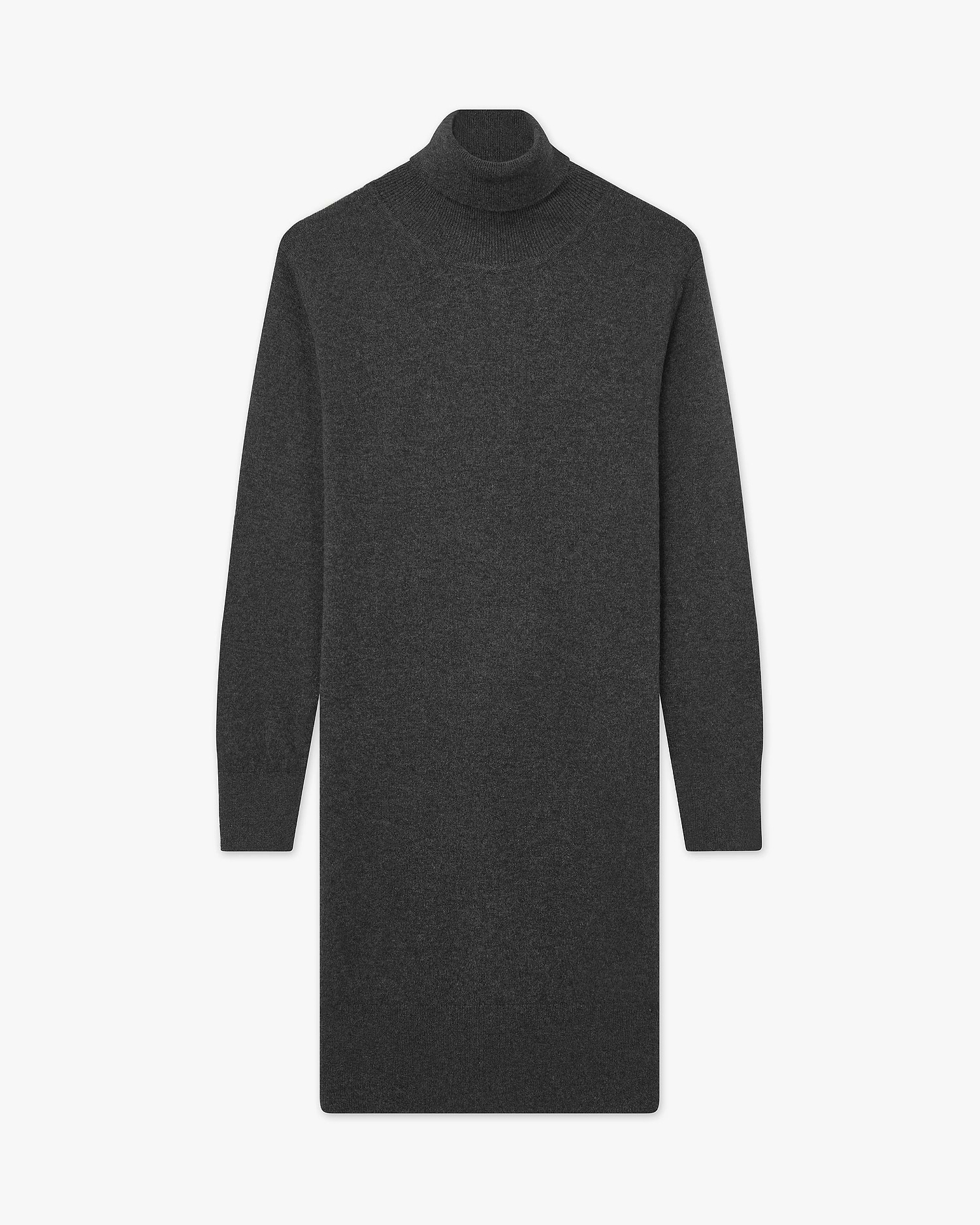 Florenz Turtleneck Dress - Charcoal - Cashmere - Made in Italy Florenz Turtleneck Dress - Charcoal - Cashmere - Made in Italy