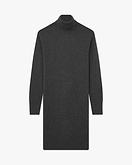 Florenz Rollkragen Kleid - Dunkelgrau