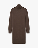 Florenz Rollkragen Kleid - Braun