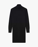 Florenz Rollkragen Kleid - Schwarz