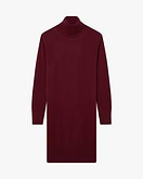 Florenz Rollkragen Kleid - Bordeaux