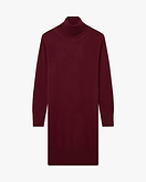 Florenz Rollkragen Kleid - Bordeaux