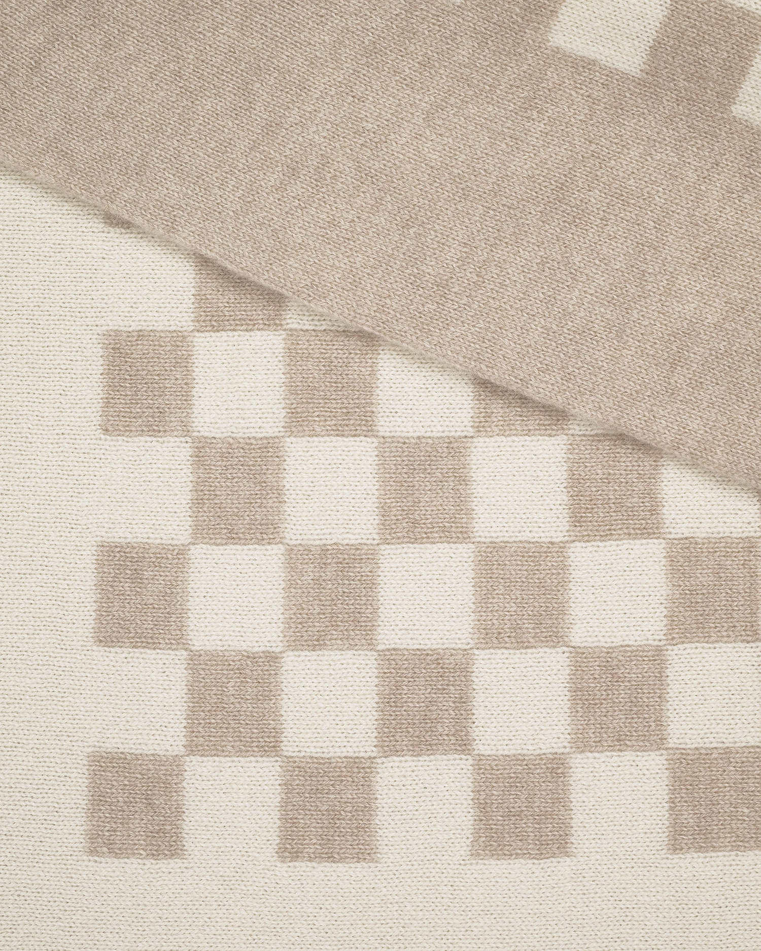 Damier Blanket - Beige Cashmere