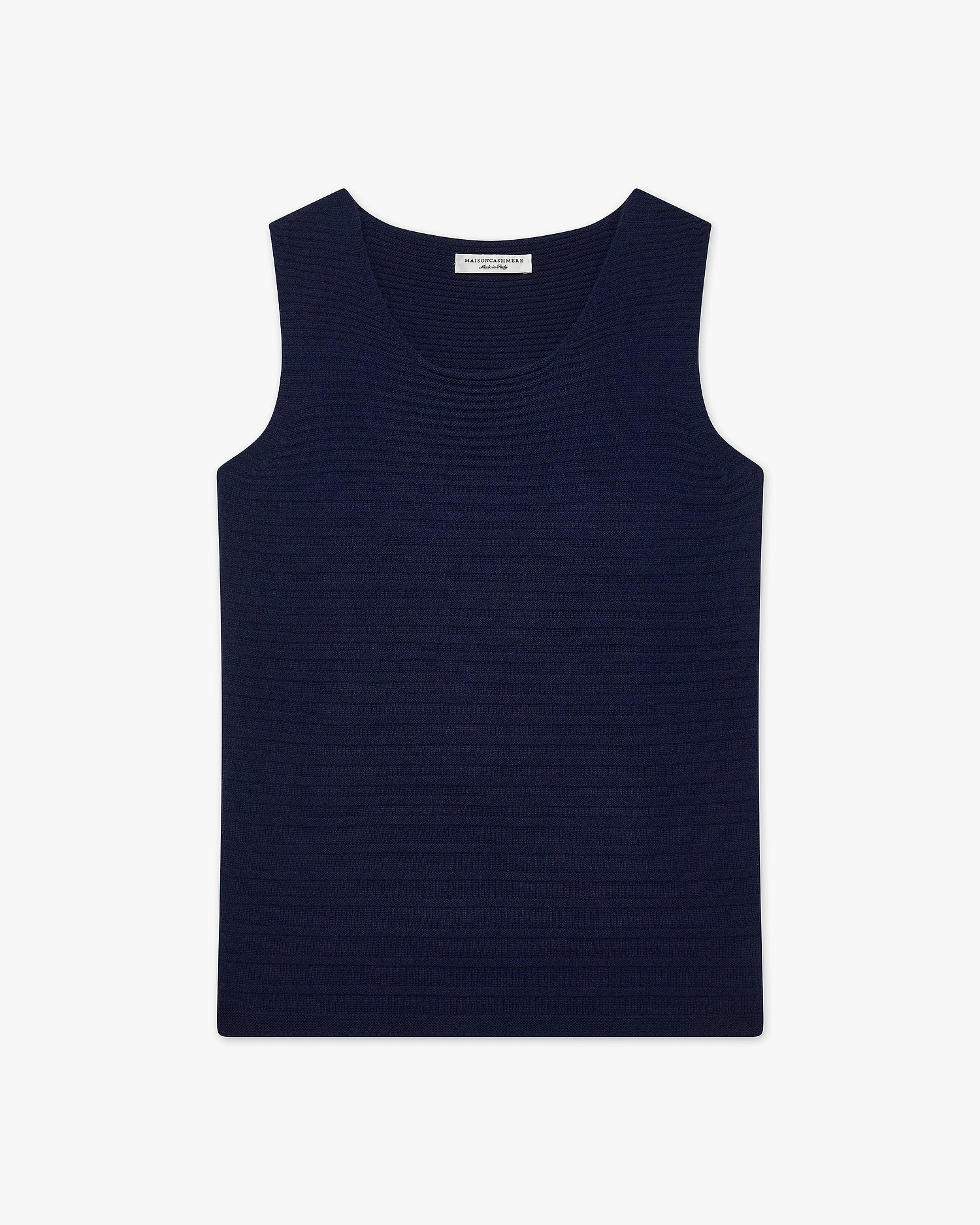 Degradé Ribbed Top - Blue Cashmere
