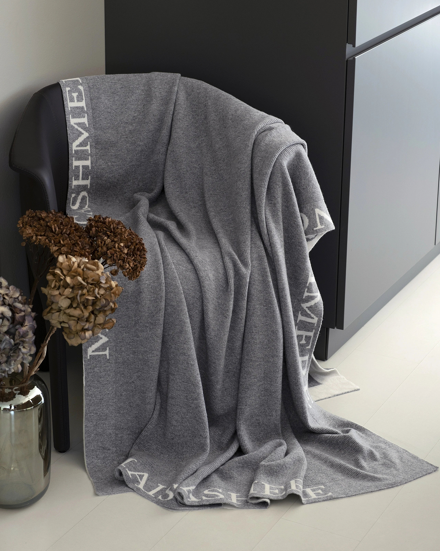 Dolomiti Customizable Blanket - Medium Grey Cashmere