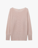 Pull Oversized Col Bateau Dolomiti - Rose