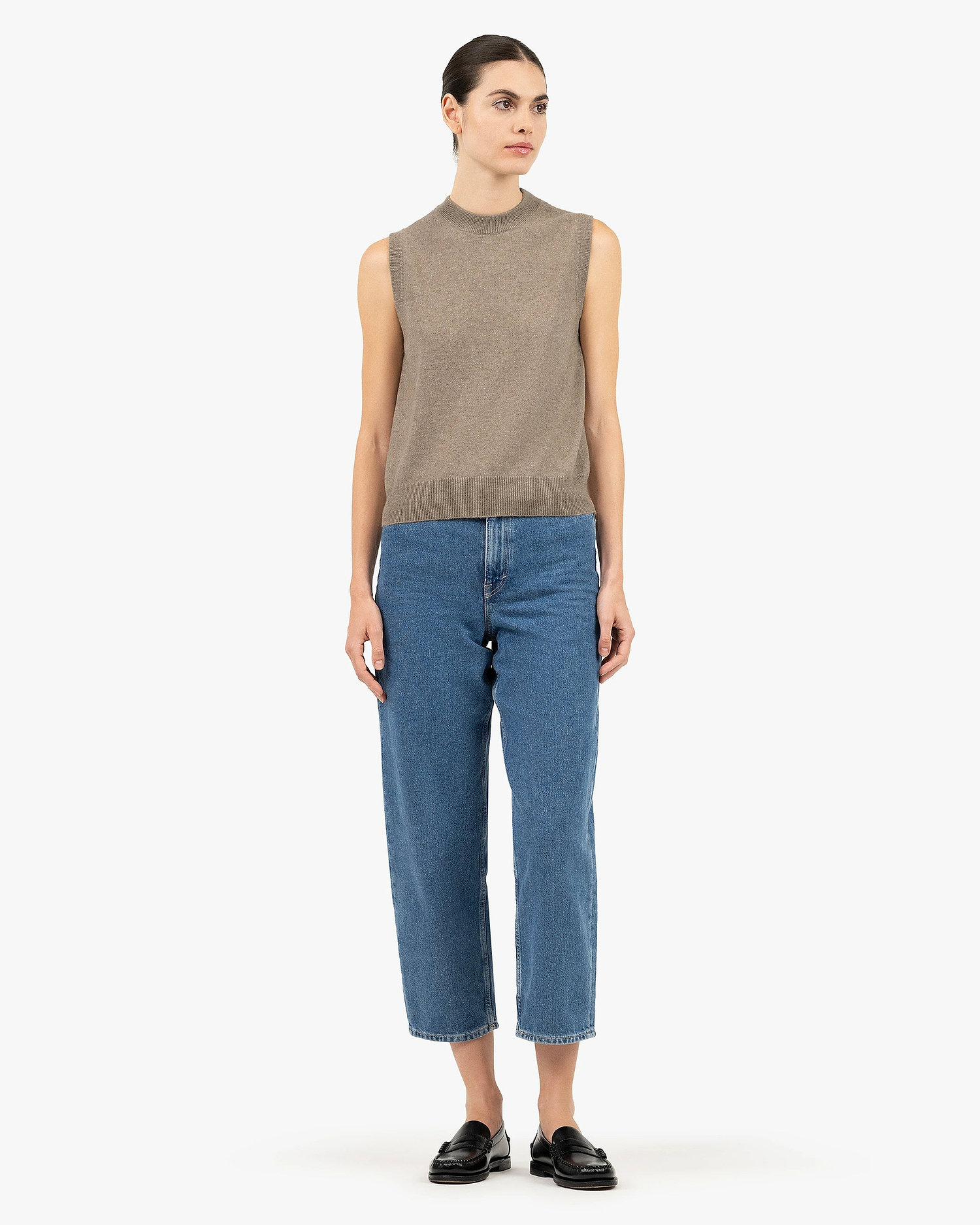 Essential Top - Taupe Cashmere
