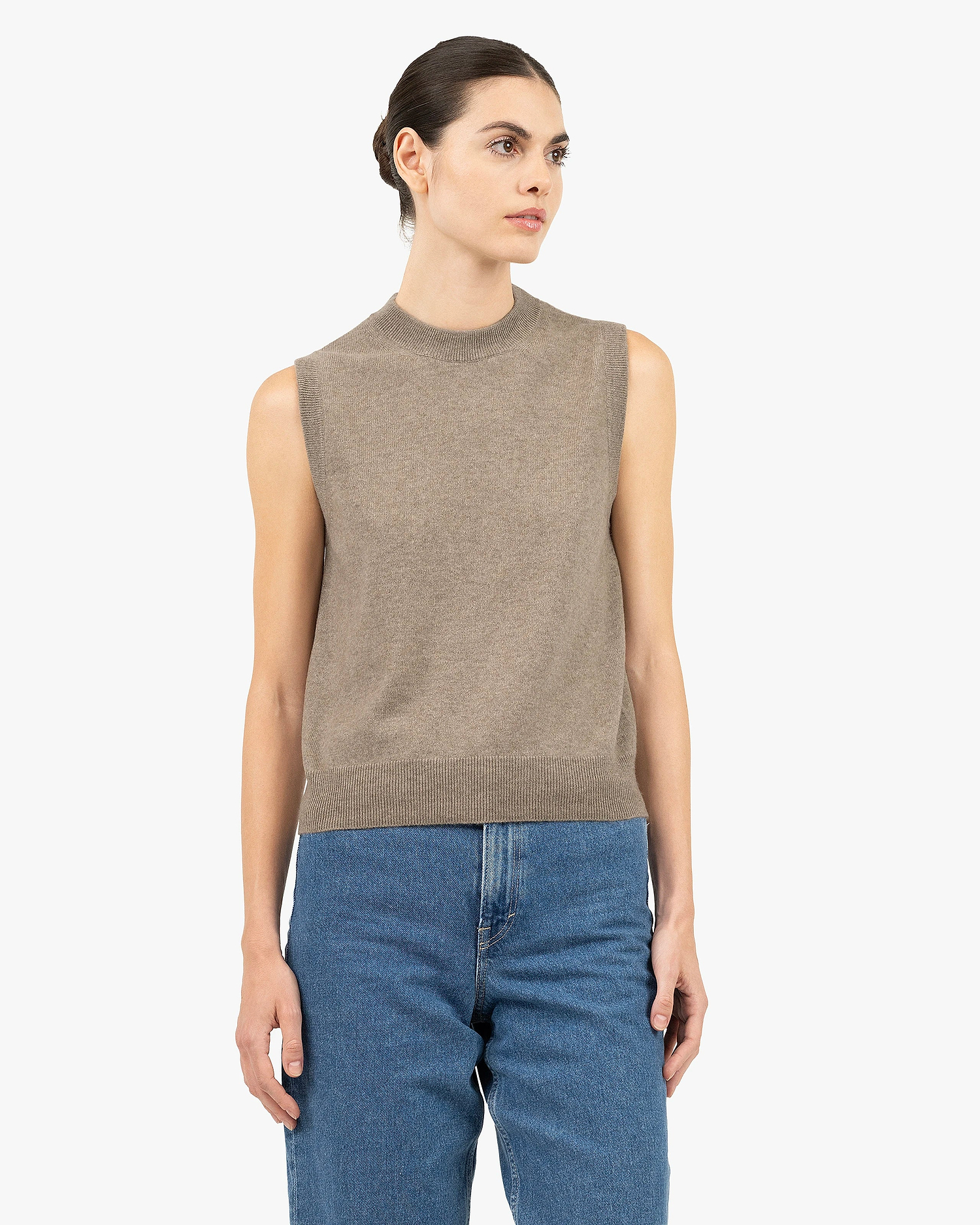 Essential Top - Taupe Cashmere