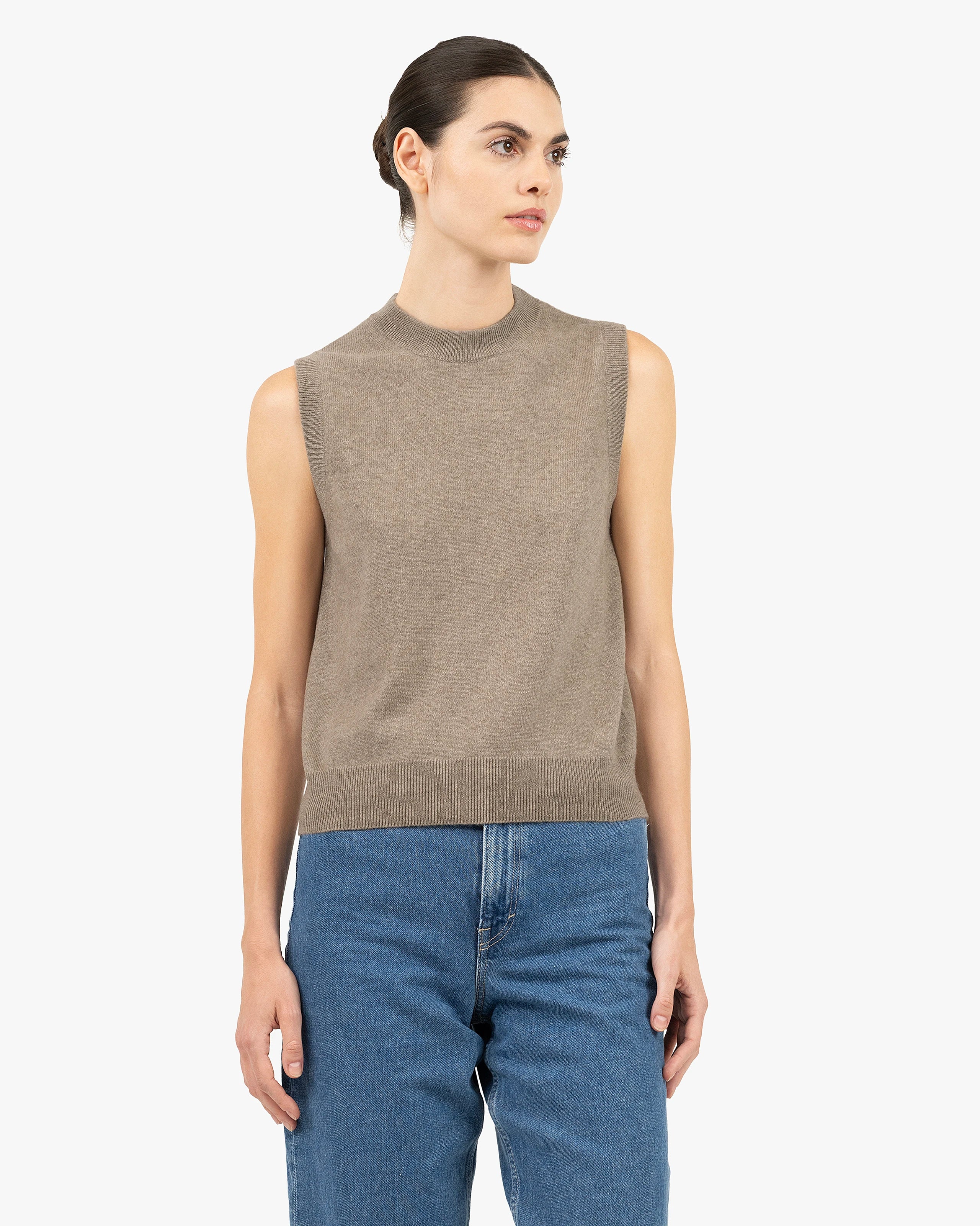 Essential Top - Taupe Cashmere