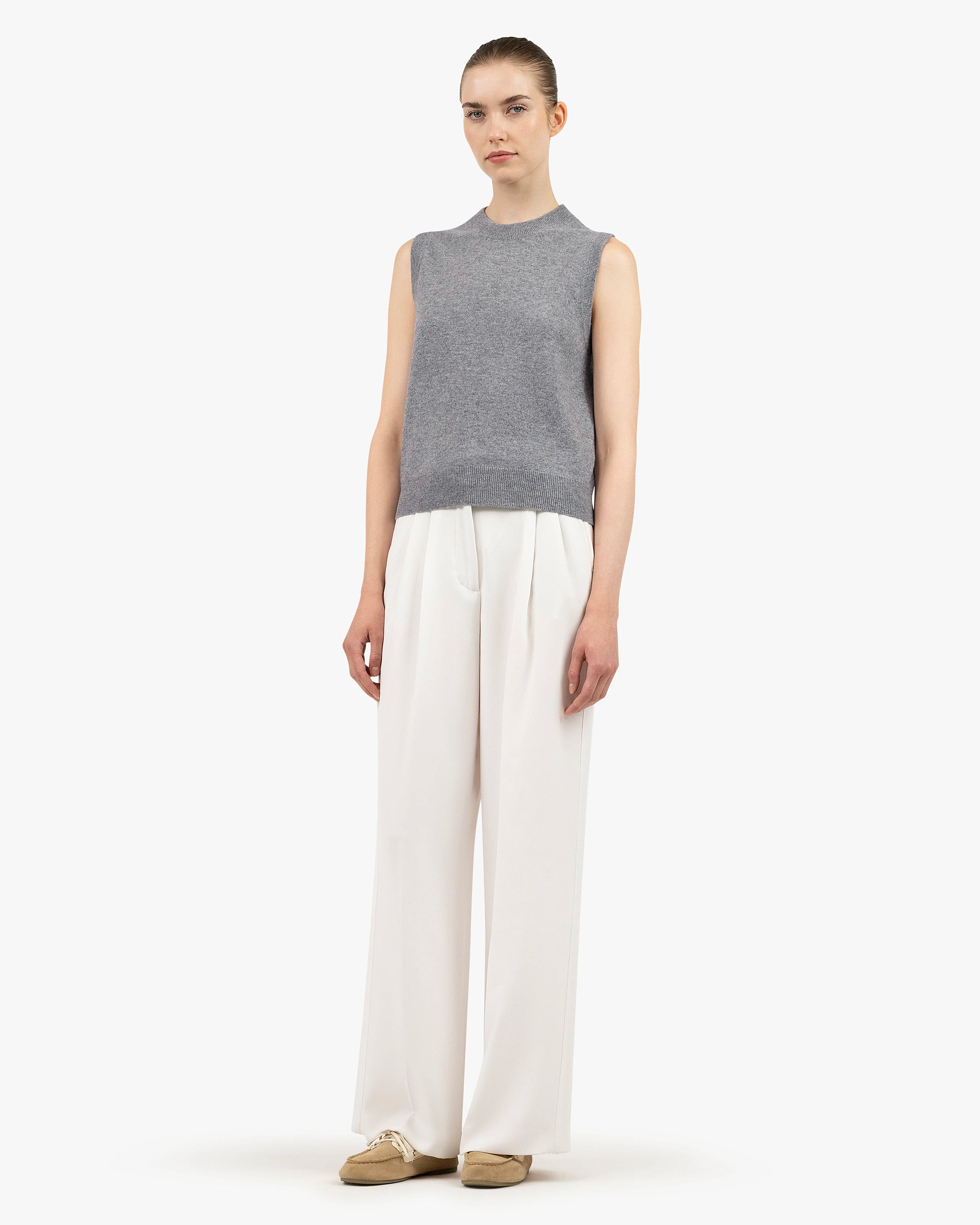 Essential Top - Medium Grey Cashmere