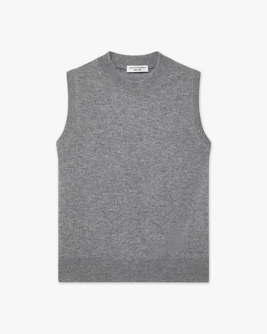 Essential Top - Medium Grey Cashmere
