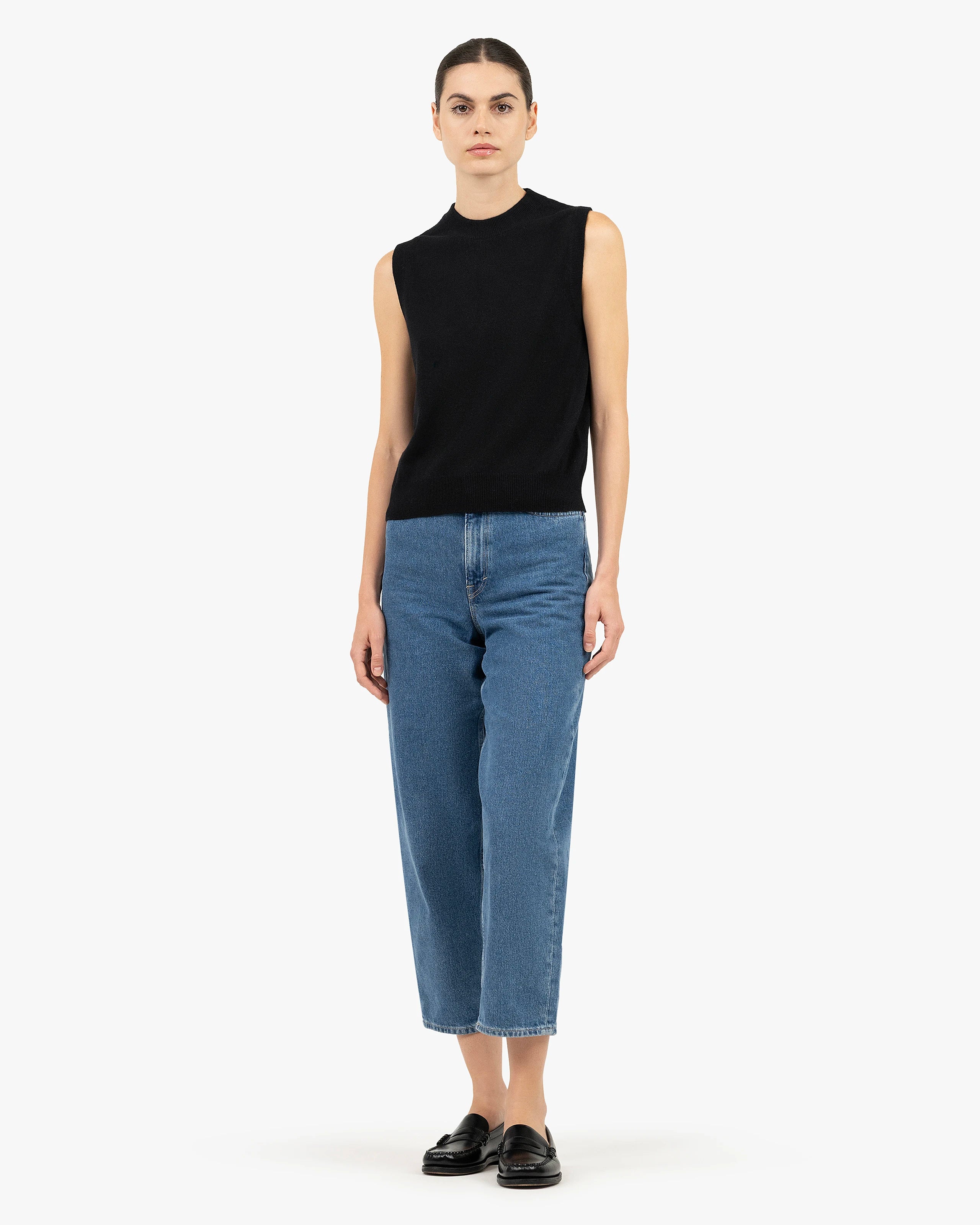 Essential Top - Black Cashmere