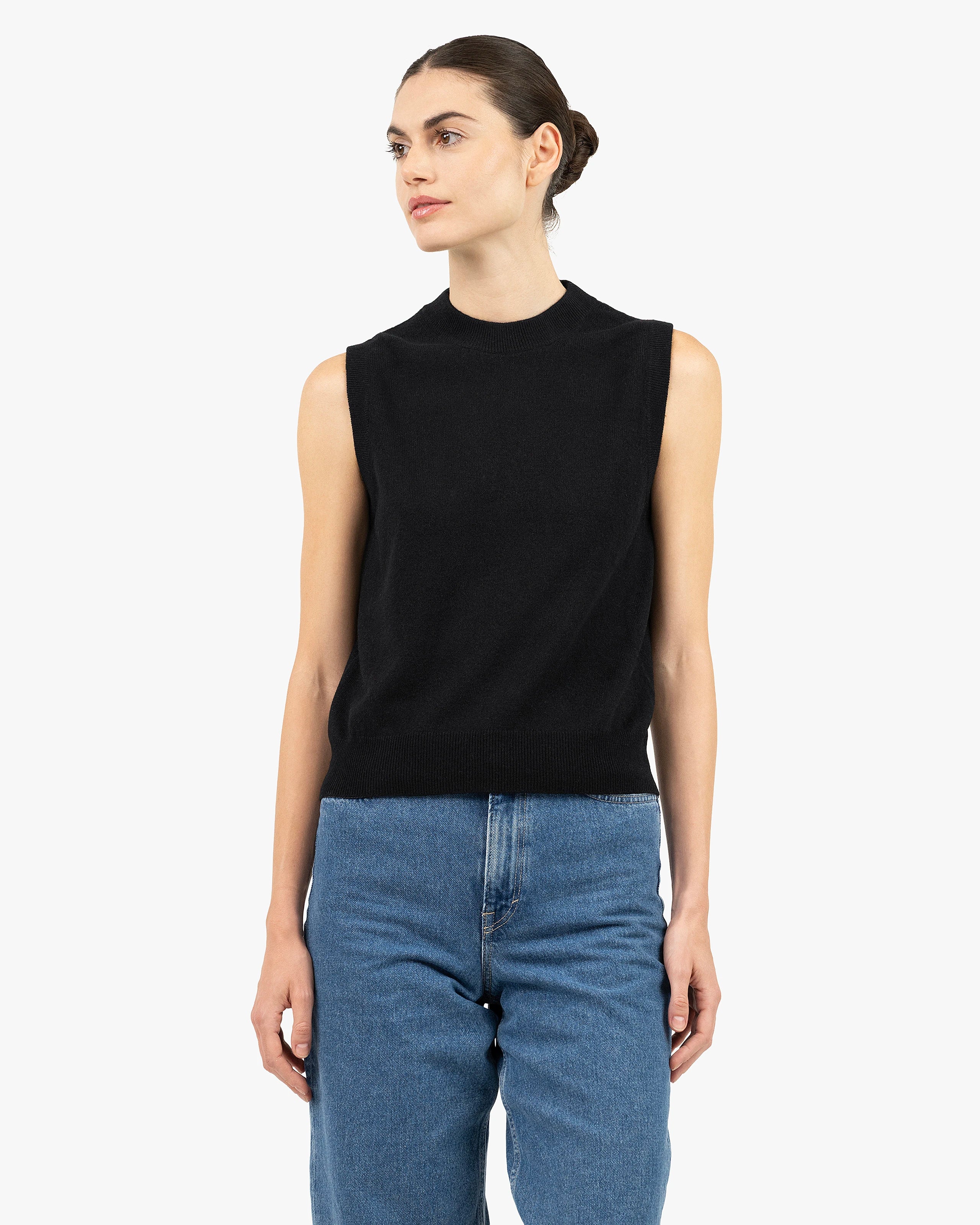 Essential Top - Black Cashmere