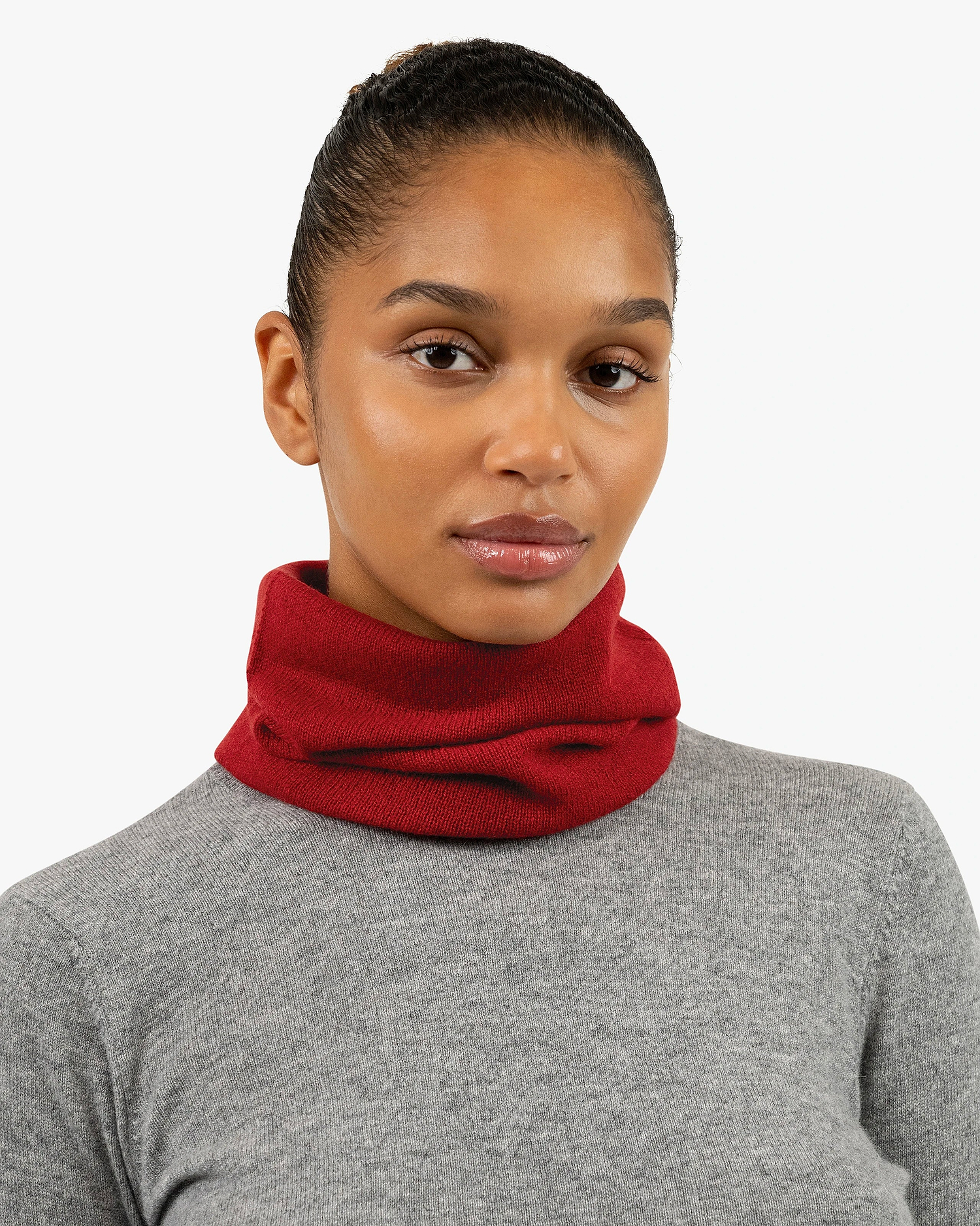 Essential Neck Warmer - Red Cashmere