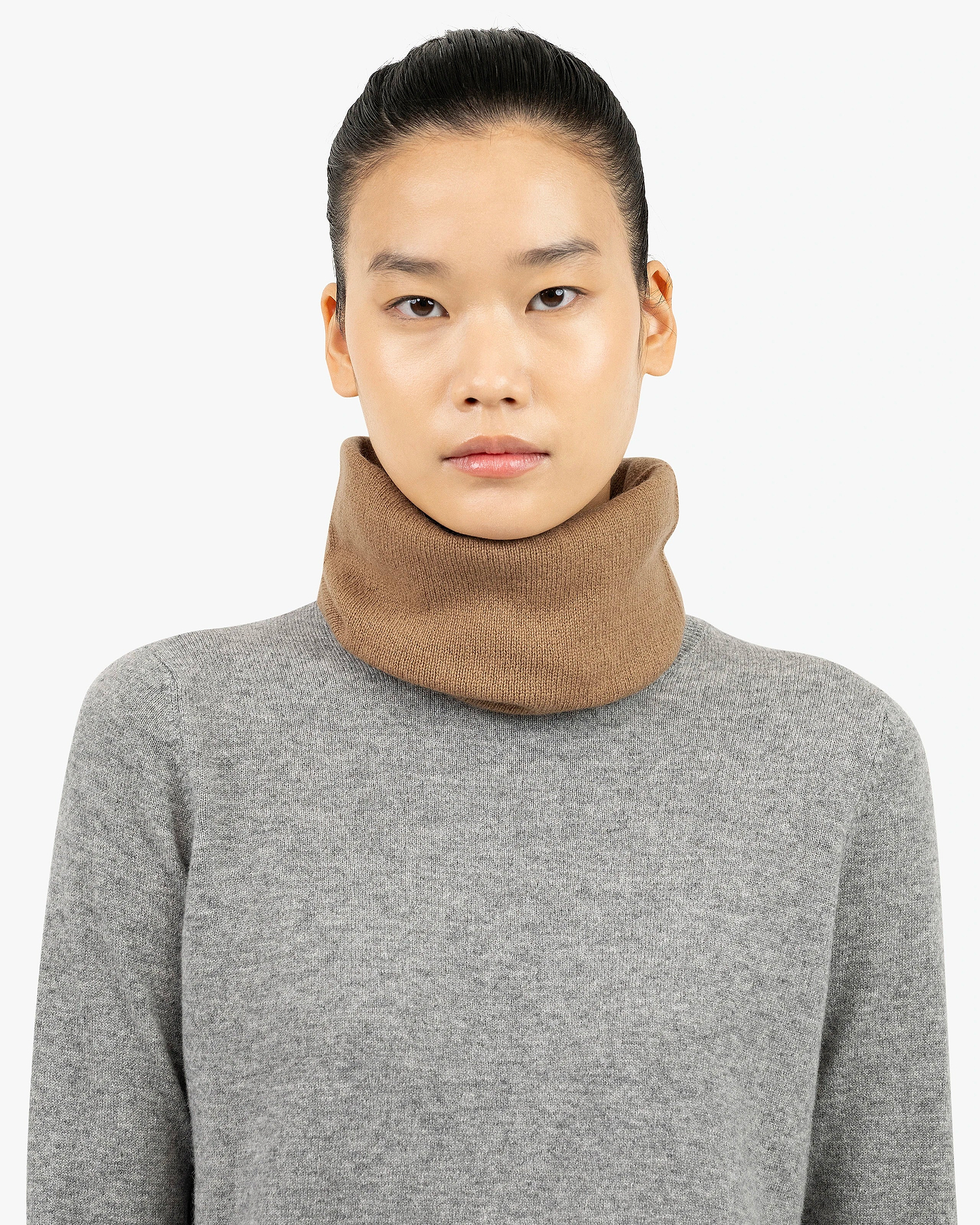 Essential Neck Warmer - Camel Cashmere