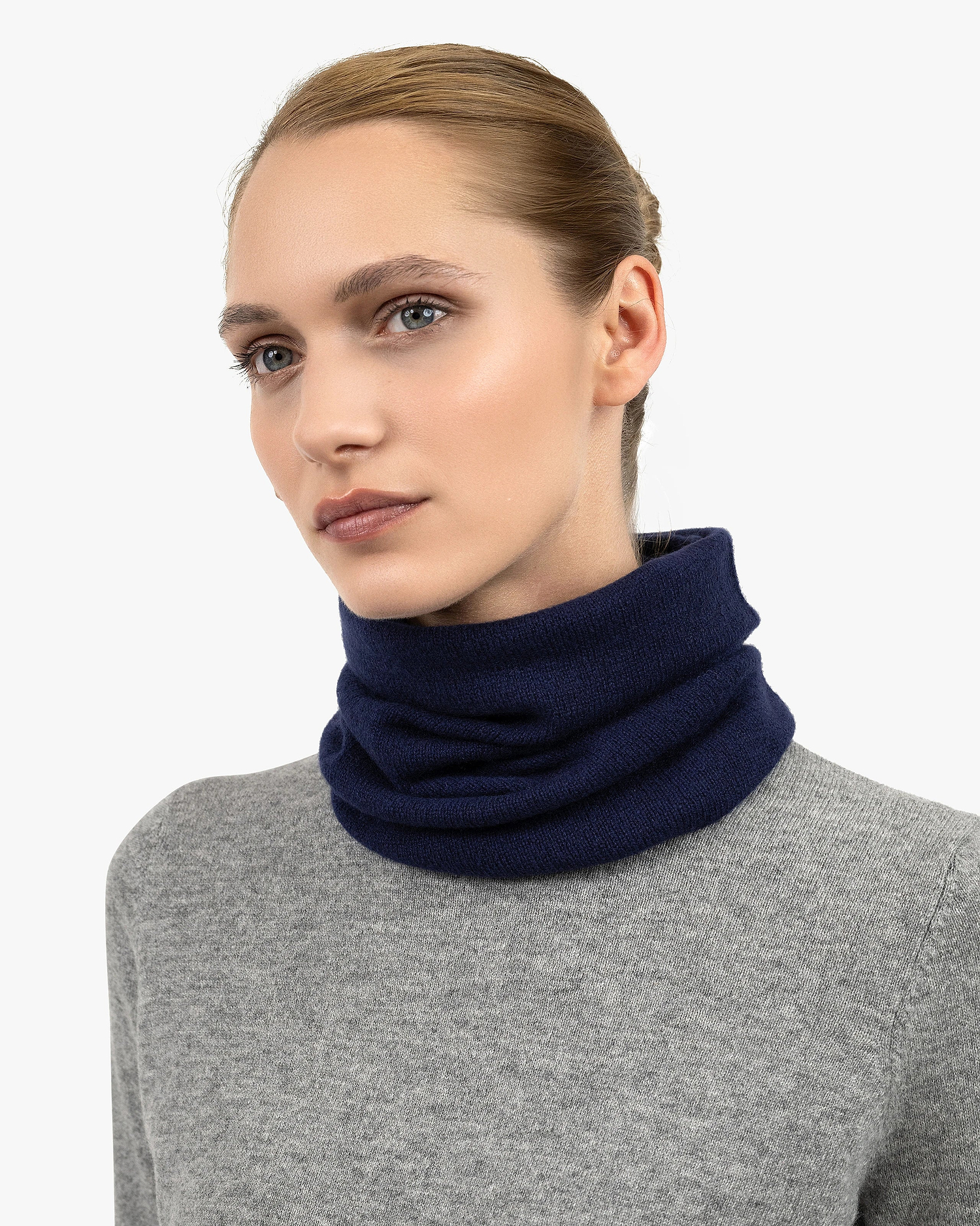 Essential Neck Warmer - Blue Cashmere
