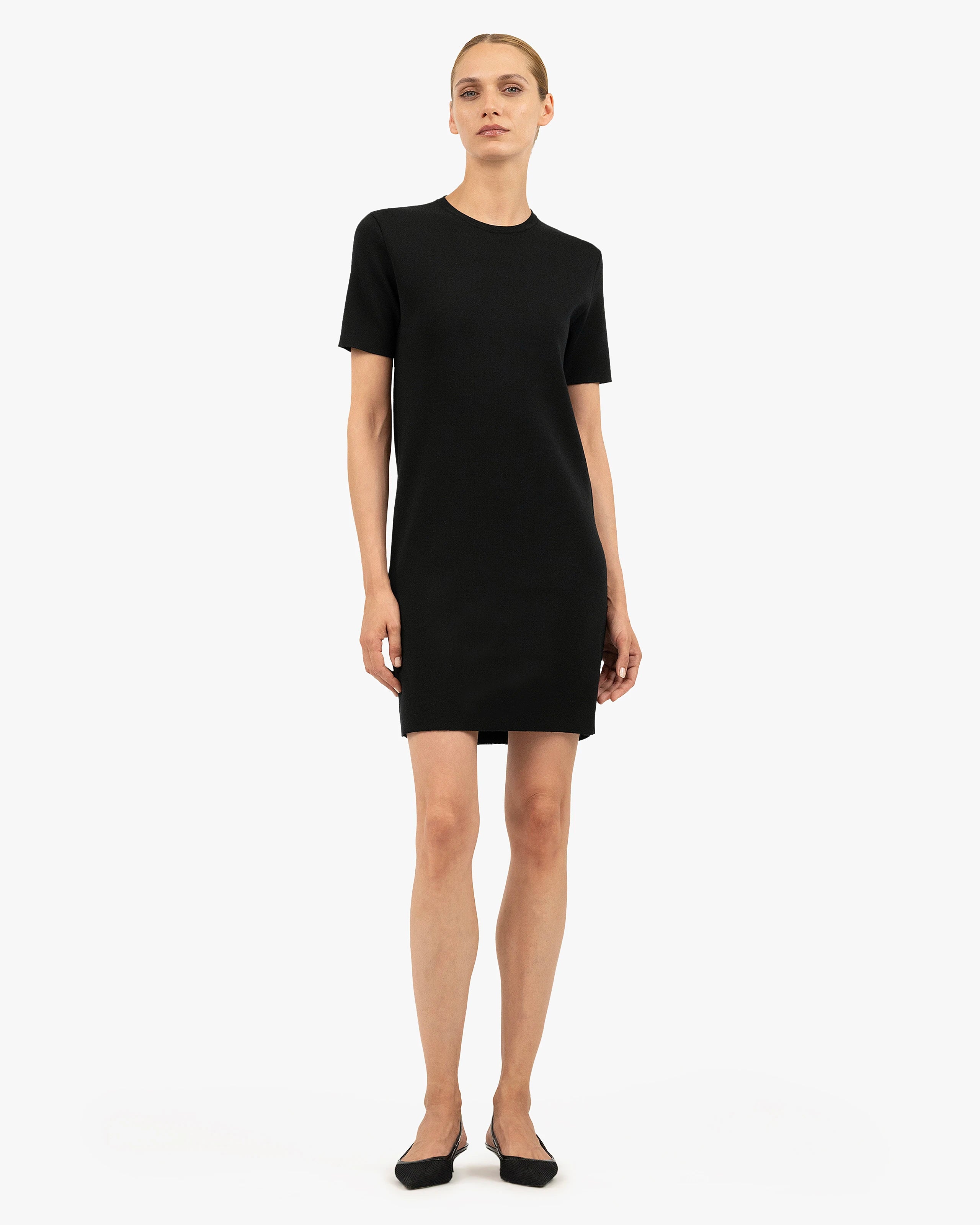 Seraphine Dress - Black Merino Superfine
