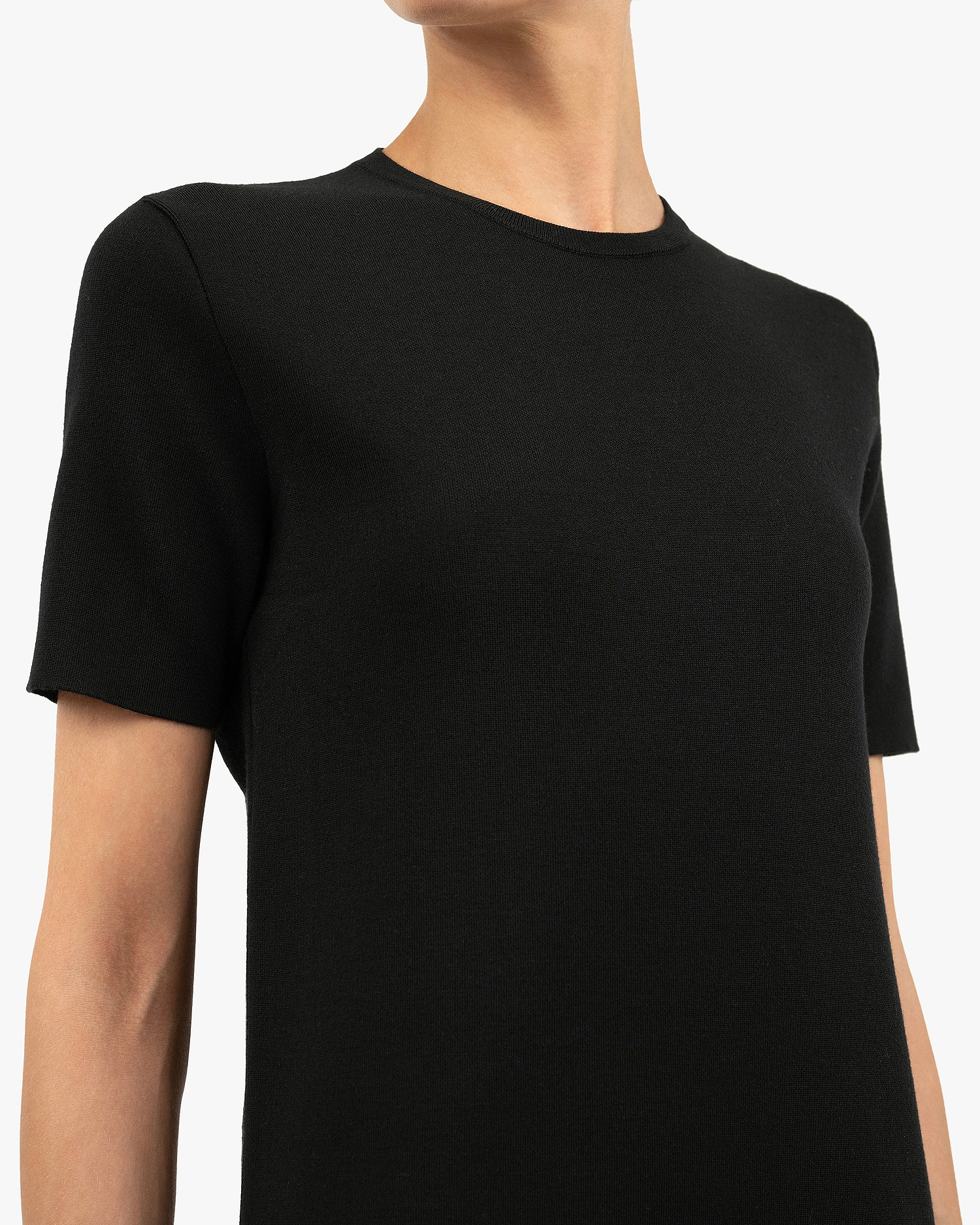 Seraphine Dress - Black Merino Superfine