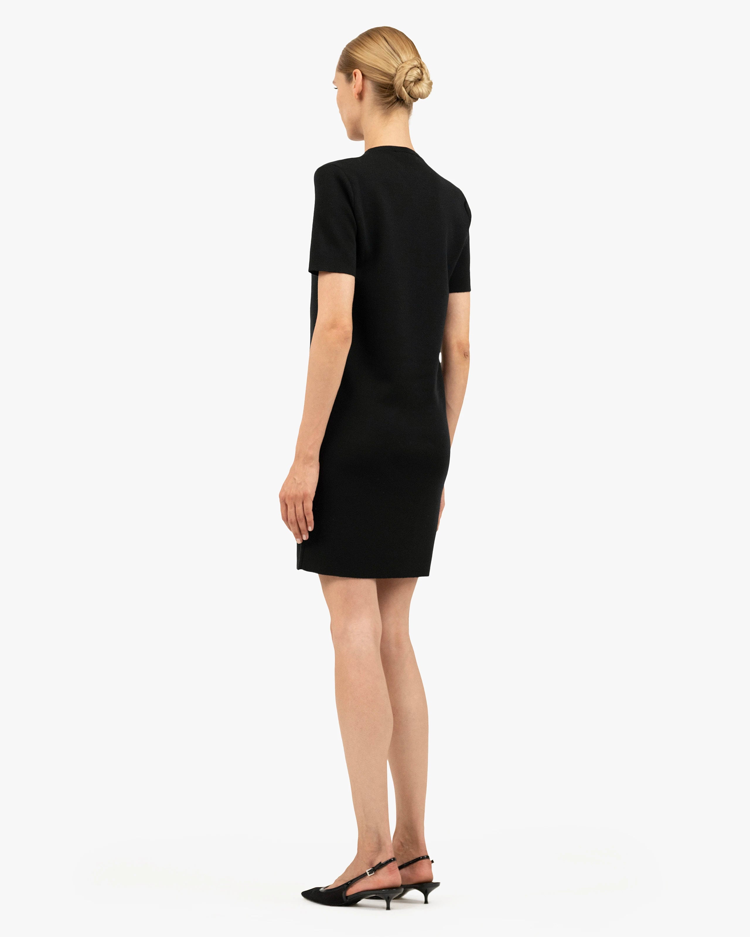 Seraphine Dress - Black Merino Superfine