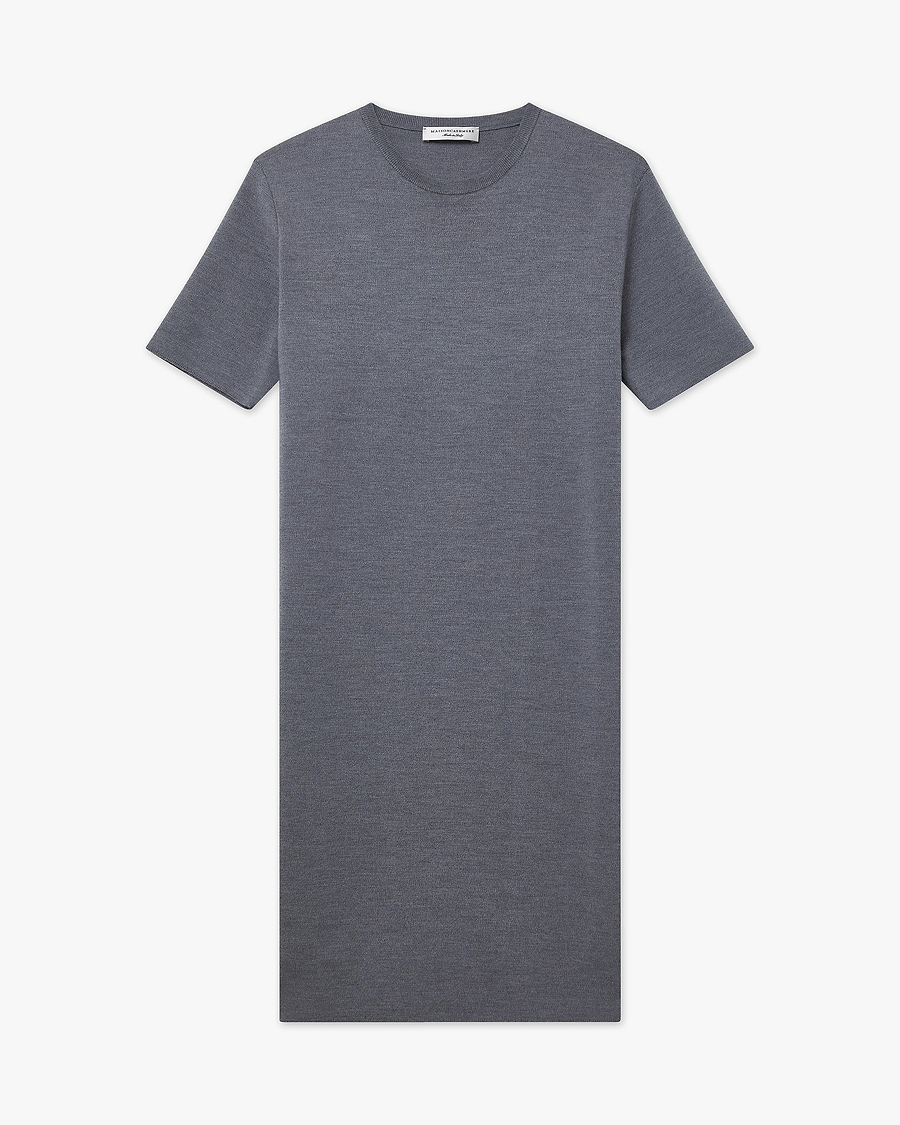 Seraphine Dress - Grey Merino Superfine