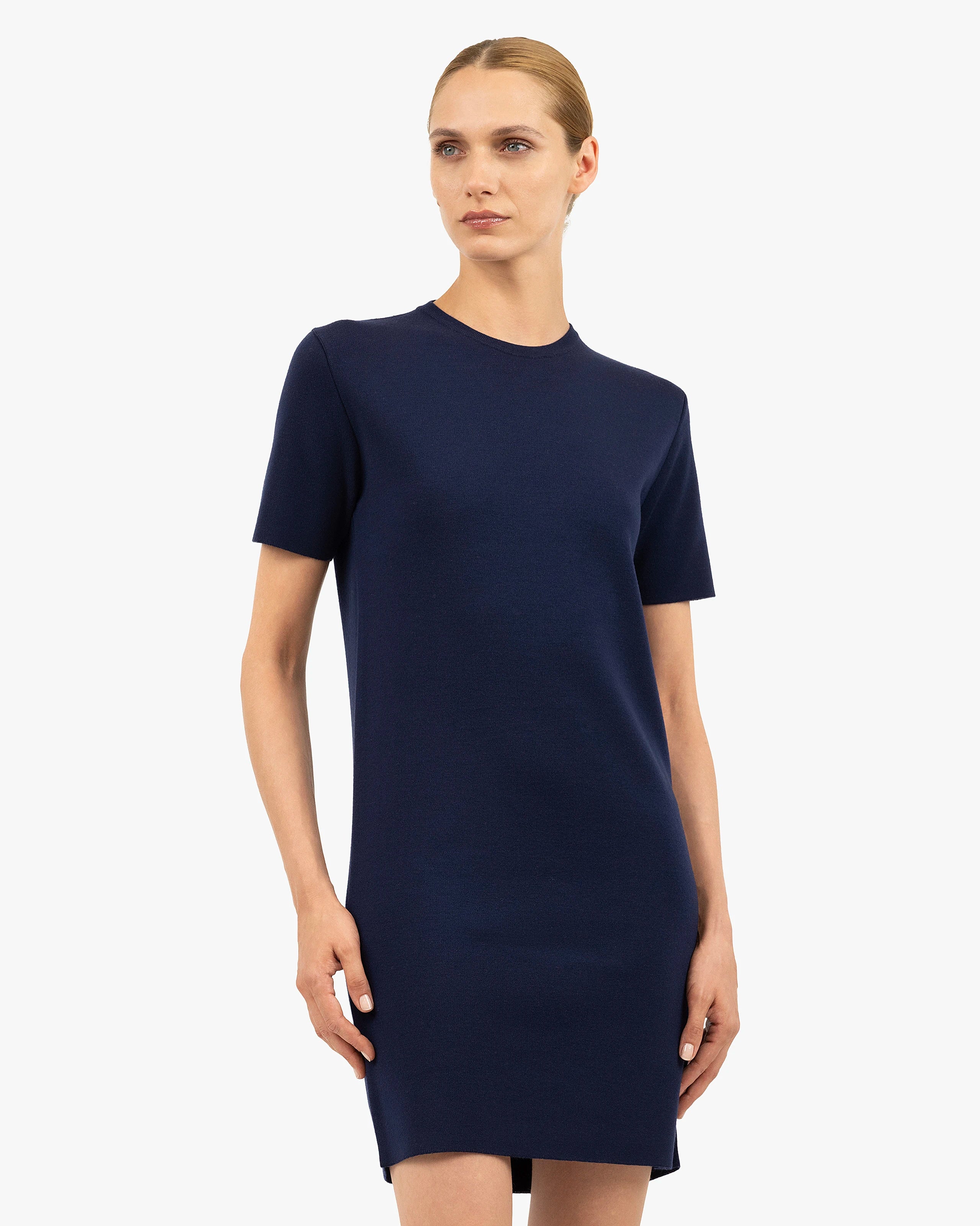 Seraphine Dress - Blue Merino Superfine