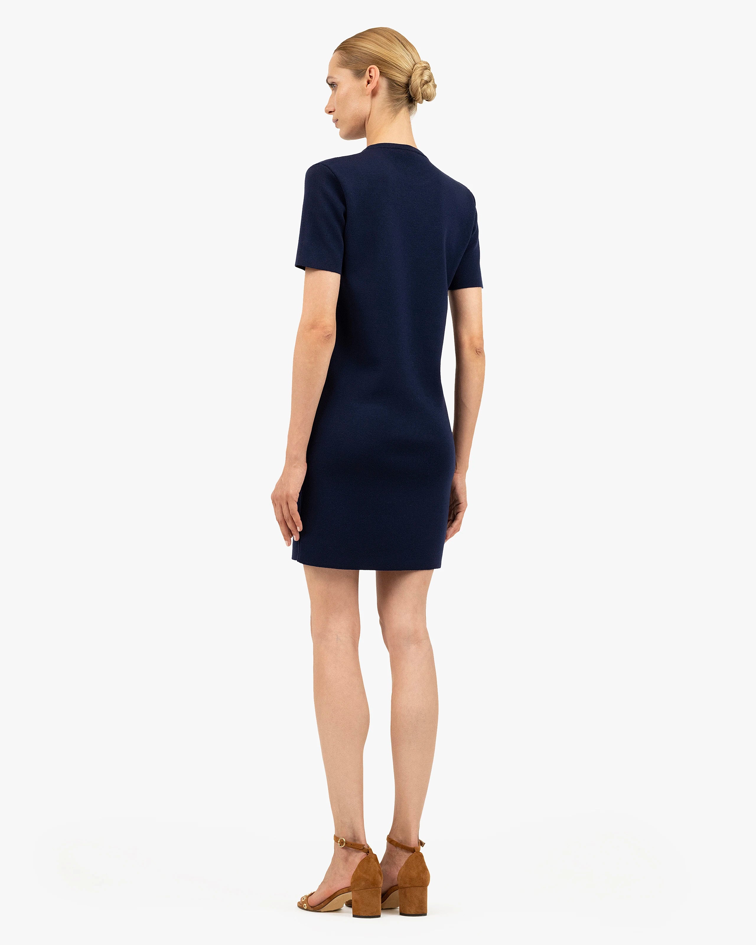 Seraphine Dress - Blue Merino Superfine