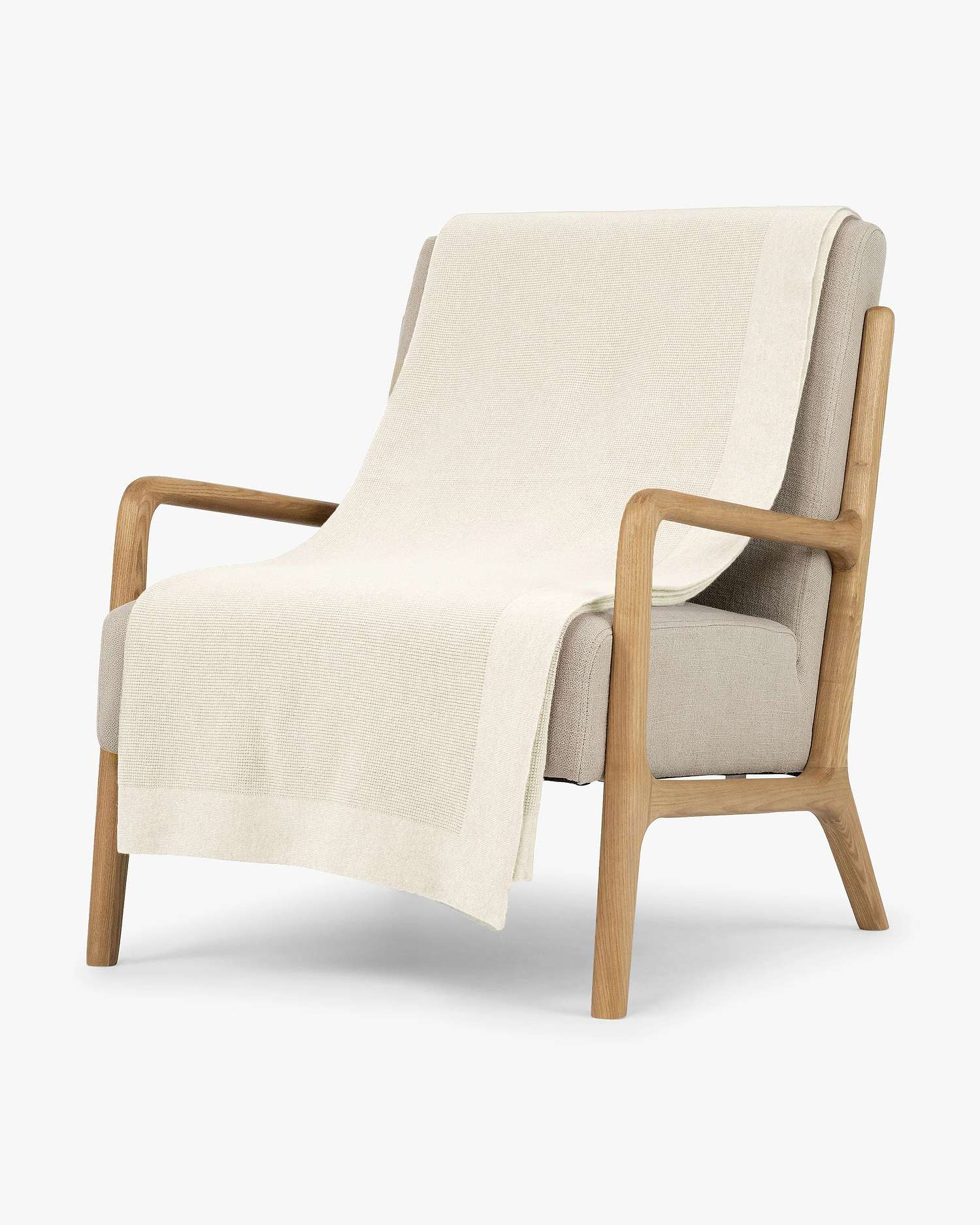 Fiocco Blanket - White Cashmere