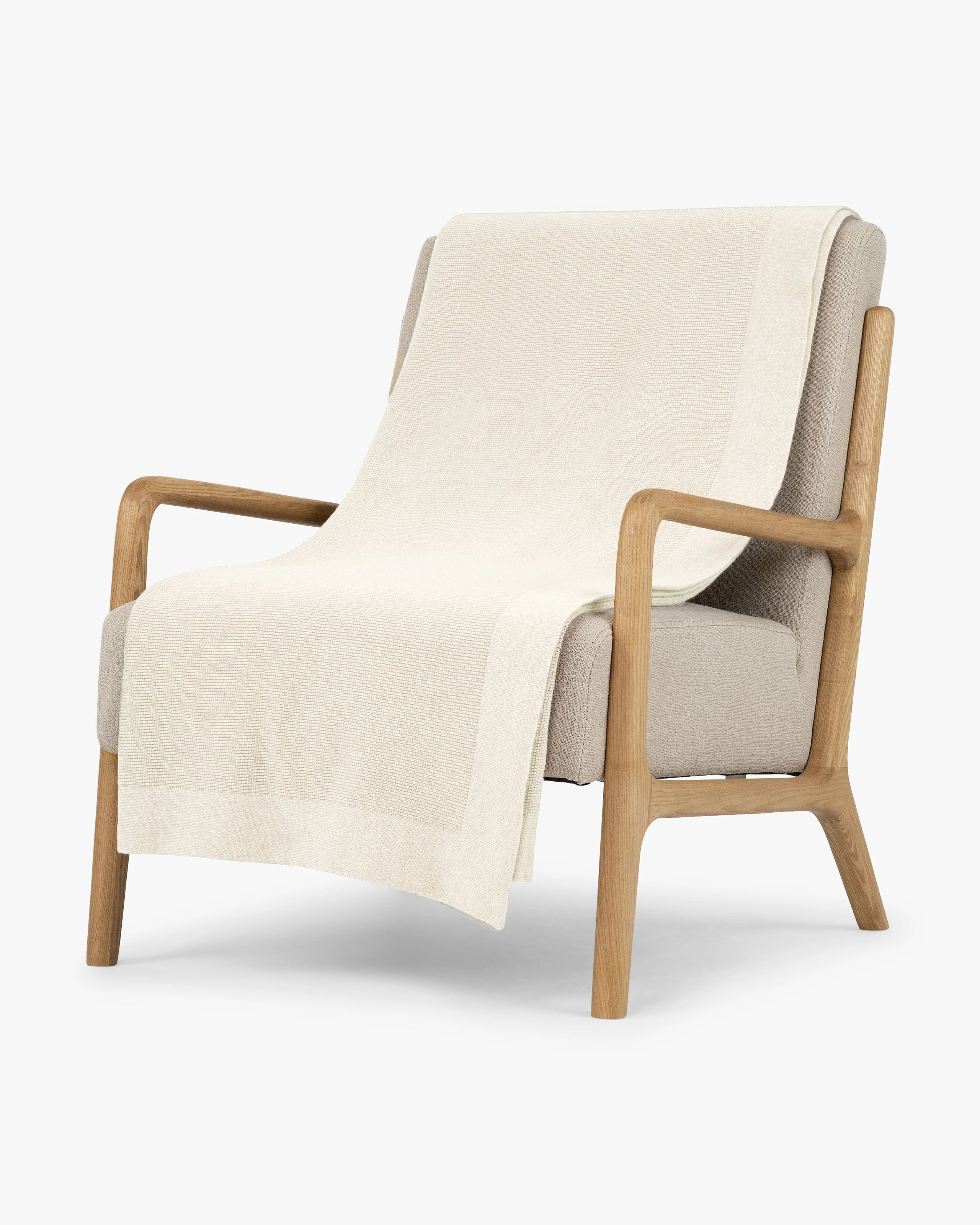 Fiocco Blanket - White Cashmere