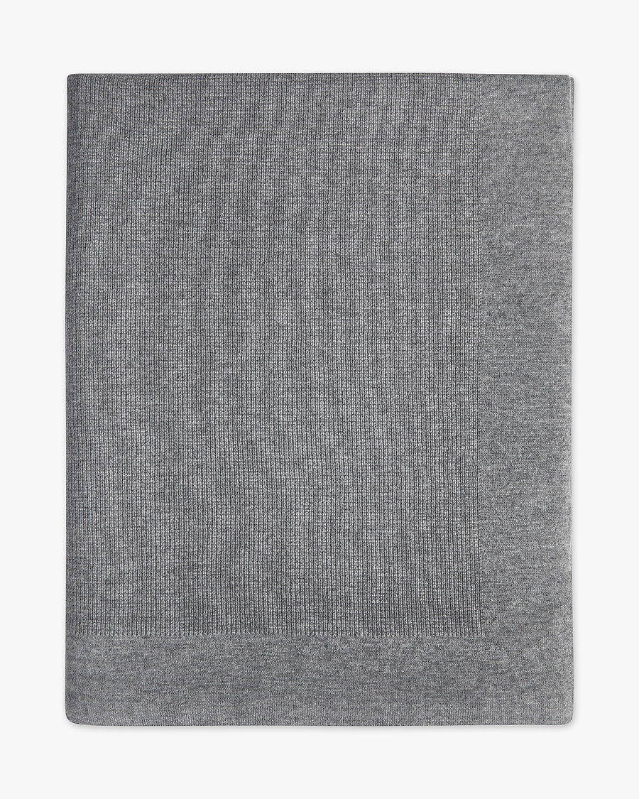 Fiocco Blanket - Medium Grey Cashmere