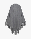 Stola con Frange - Grigio Medio