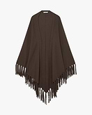 Stola con Frange - Marrone