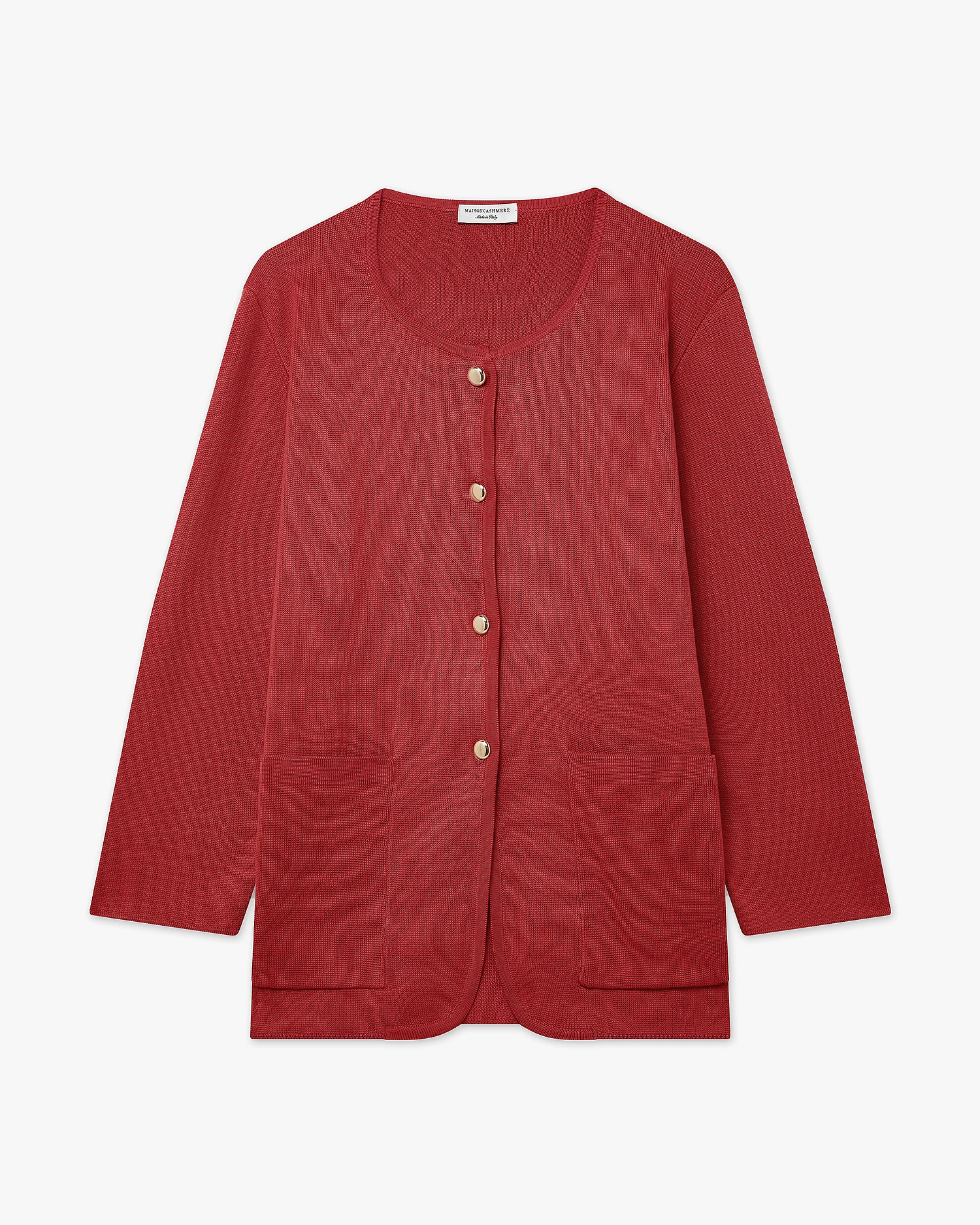 Women's Oasi Knit Jacket - Red Cotone