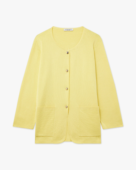 Women's Oasi Knit Jacket - Yellow Cotone