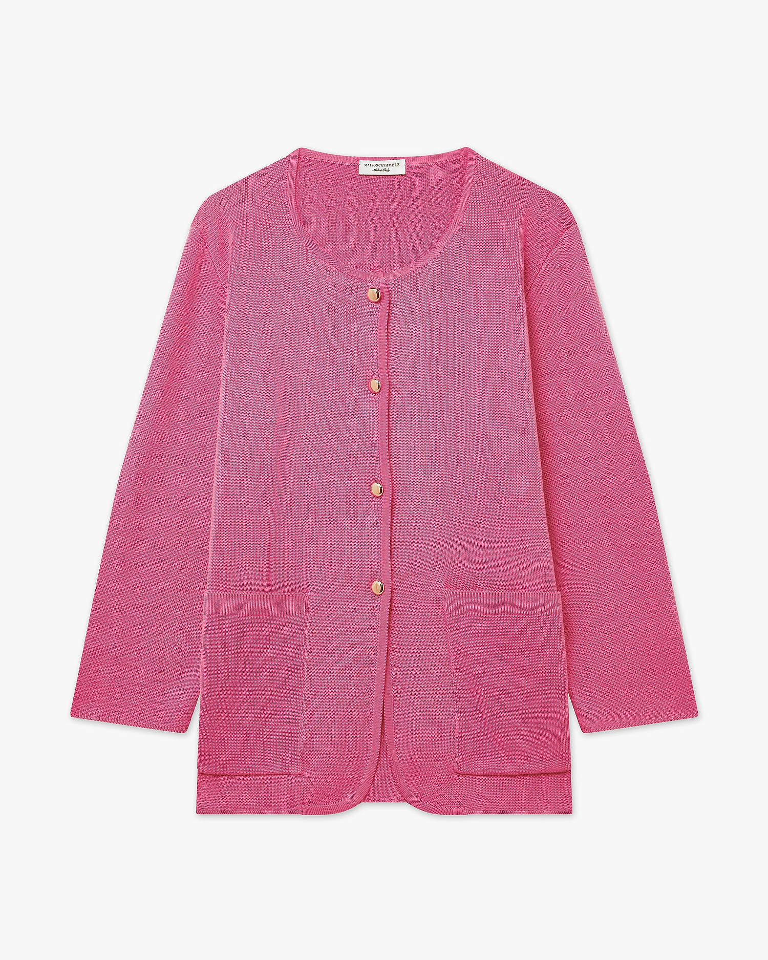Women's Oasi Knit Jacket - Fuchsia Cotone