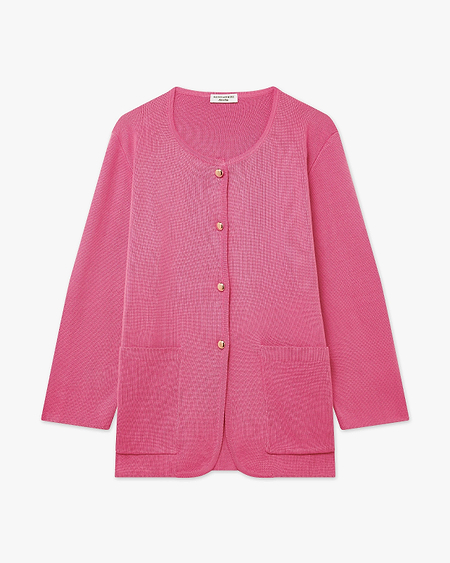 Women's Oasi Knit Jacket - Fuchsia Cotone