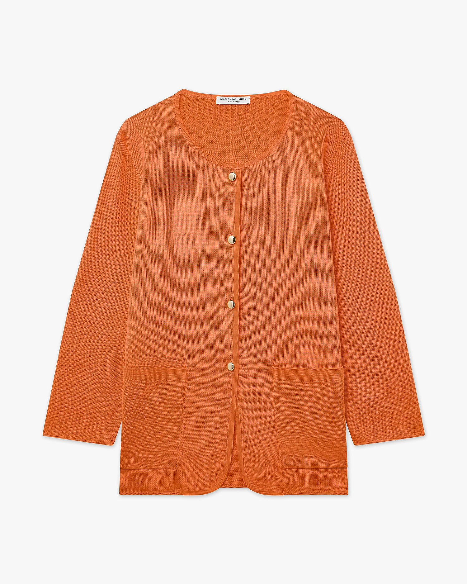 Women's Oasi Knit Jacket - Orange Cotone