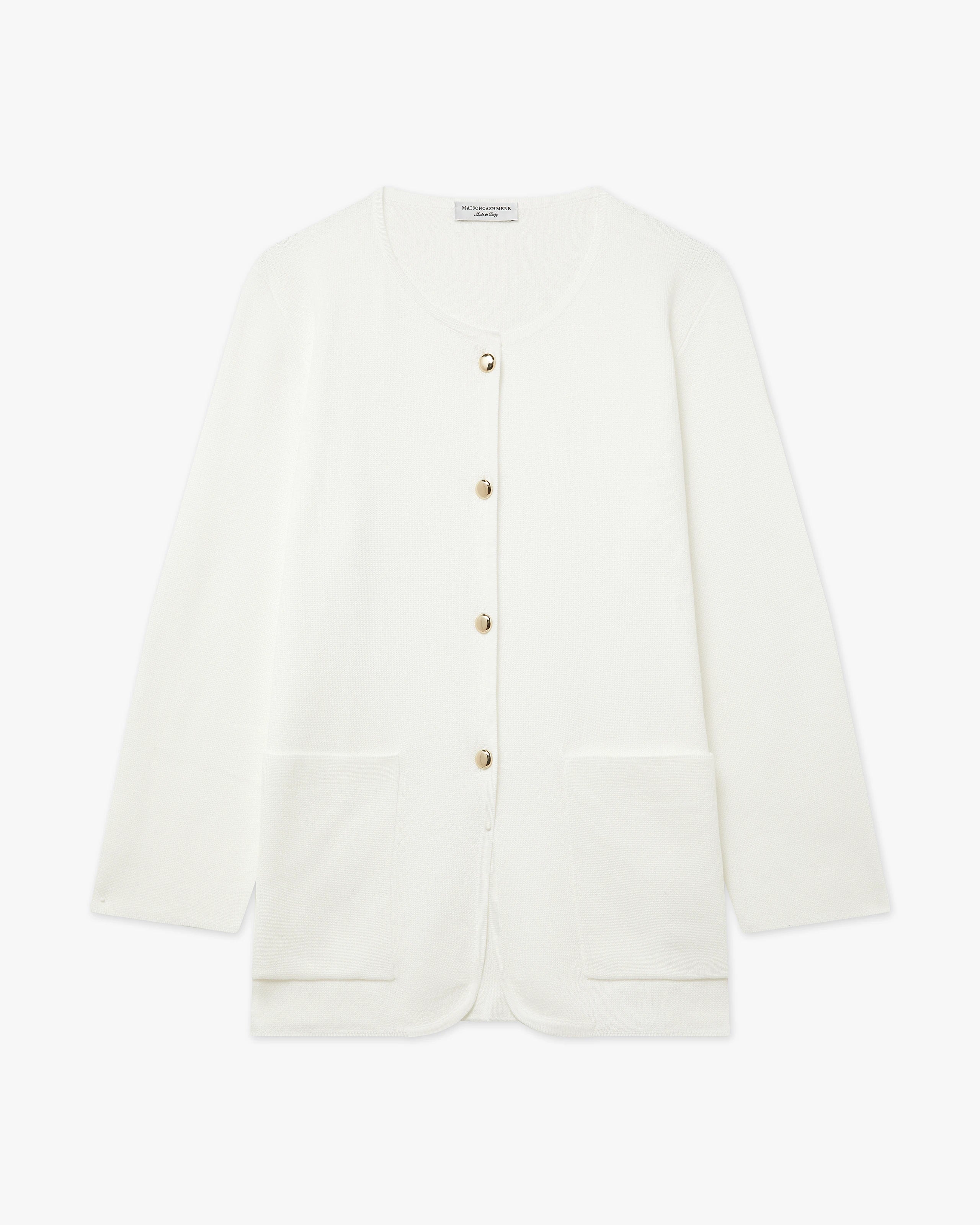 Women's Oasi Knit Jacket - White Cotone