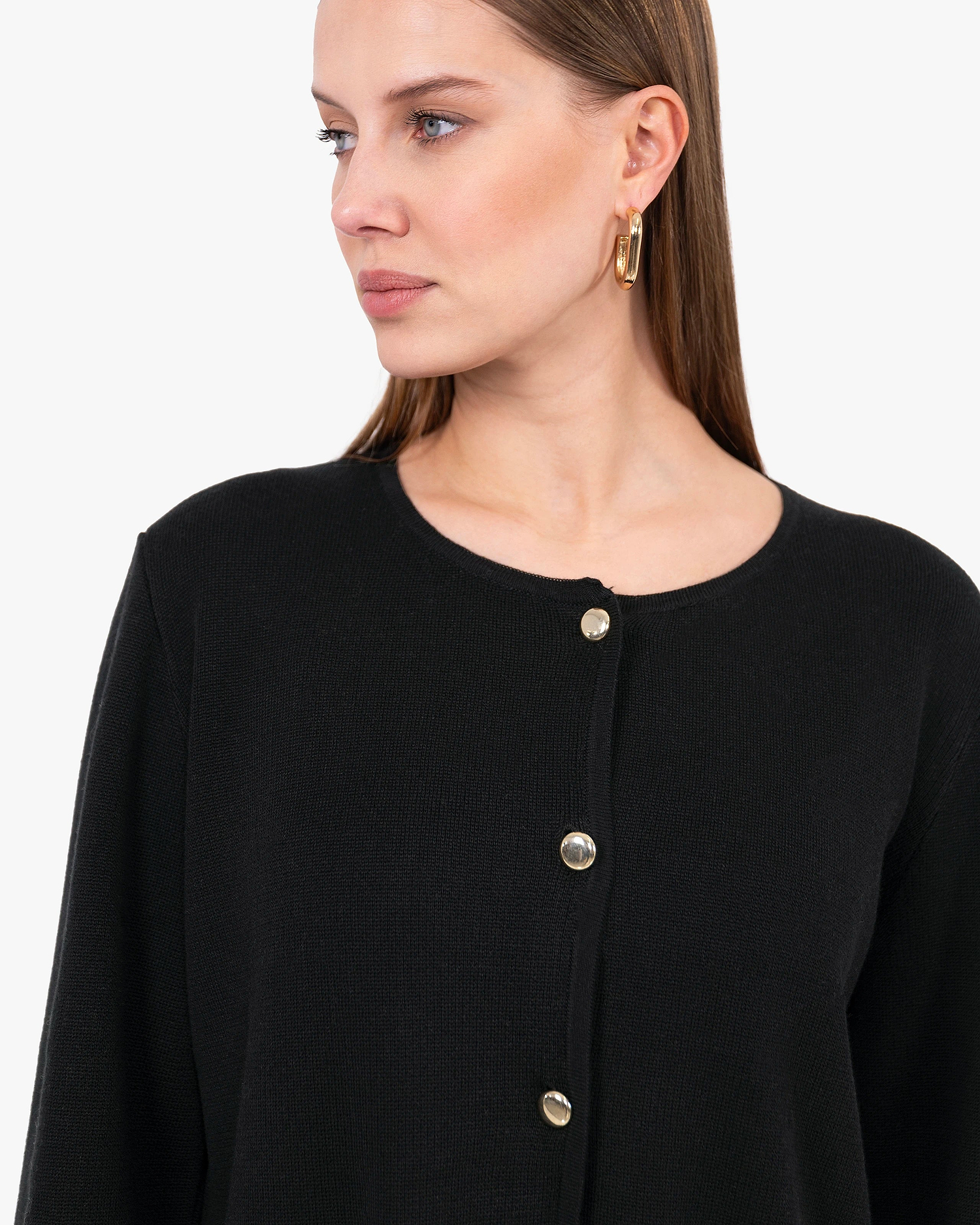 Women's Oasi Knit Jacket - Black Cotone
