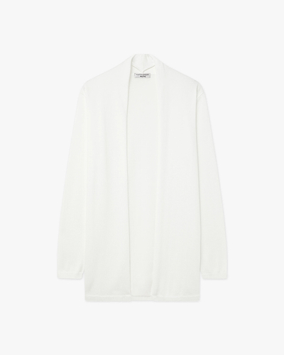 Oasi Open Cardigan - White Cotone