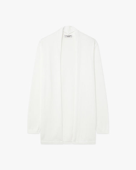Oasi Open Cardigan - White Cotone