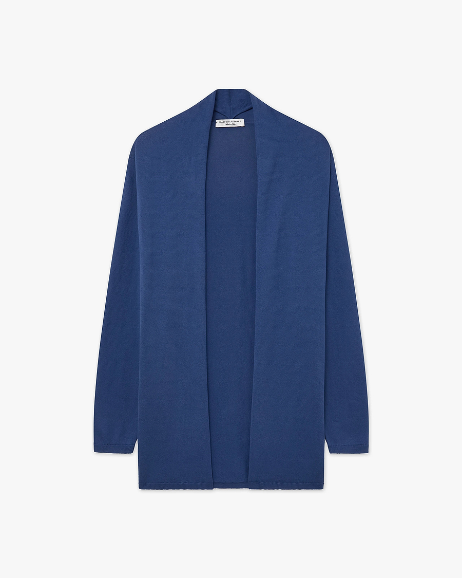 Oasi Open Cardigan - Blue Cotone