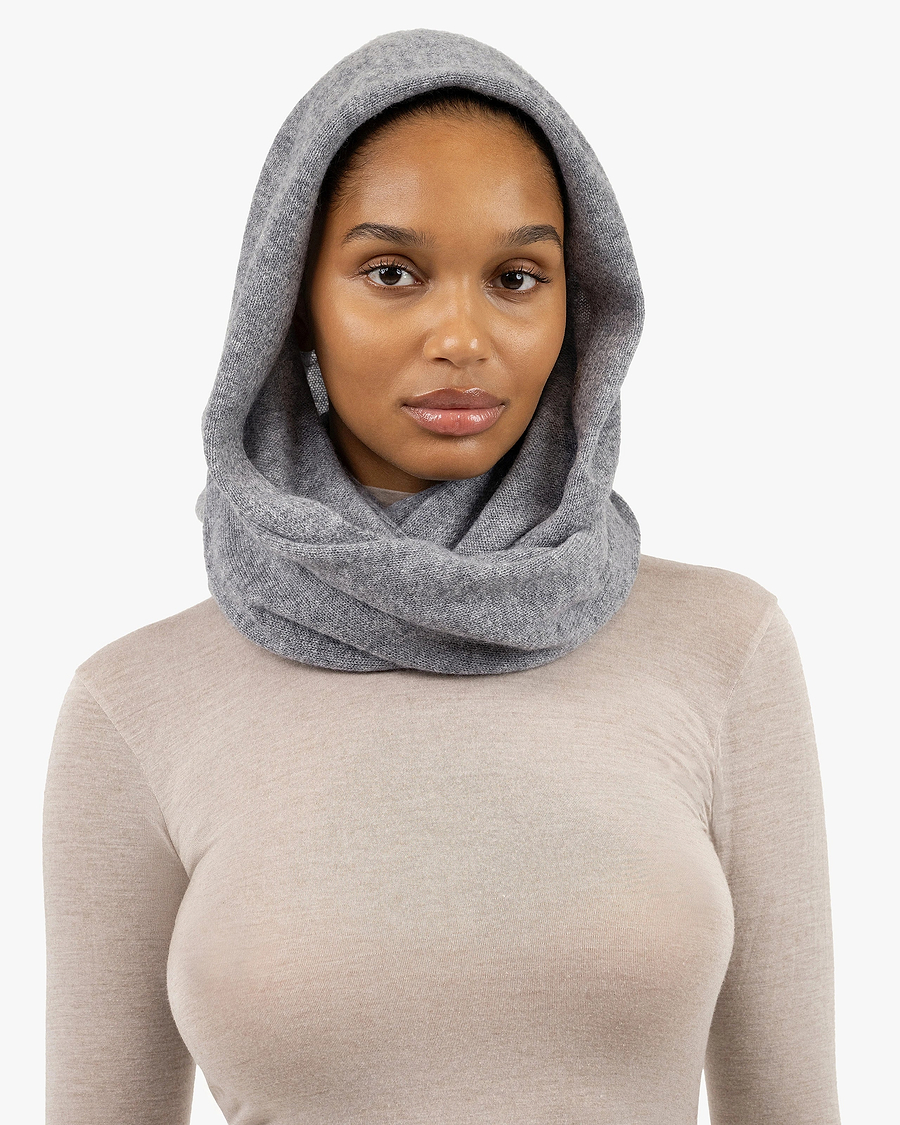 Infinity Wrap - Medium Grey Cashmere