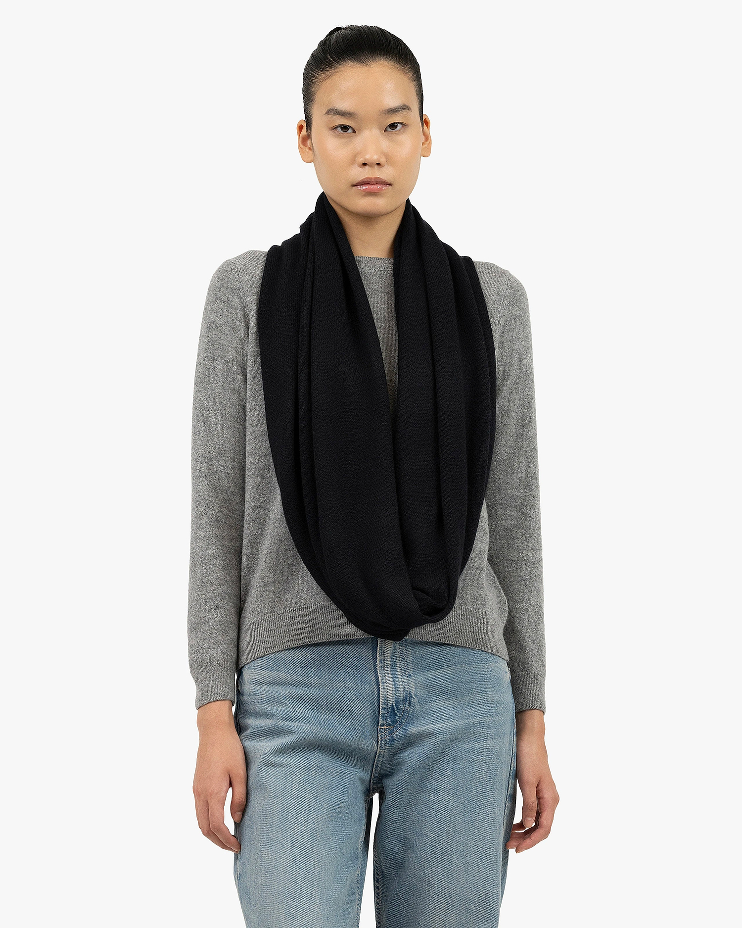 Infinity Wrap - Black Cashmere