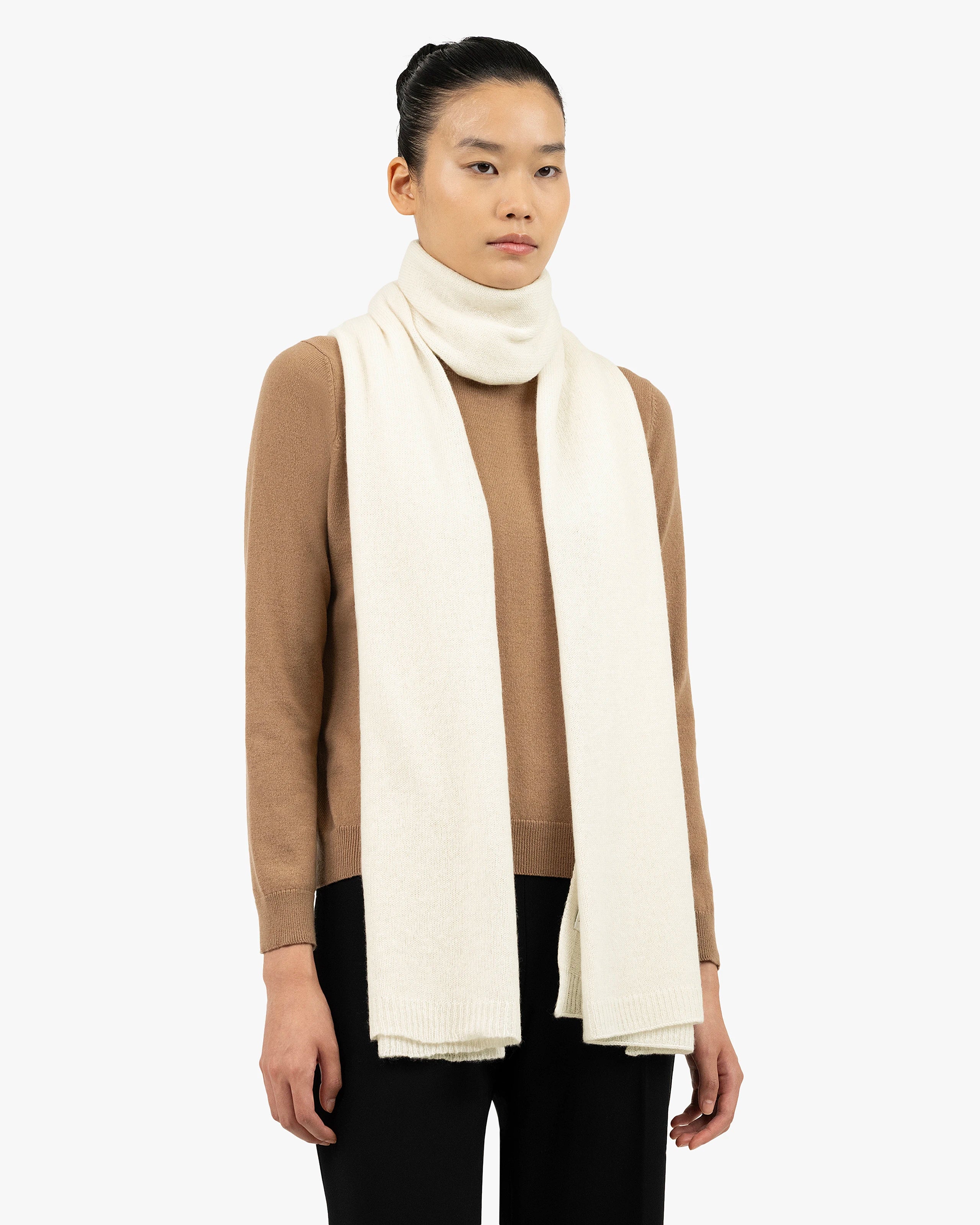Lightness Maxi Scarf - White Cashmere